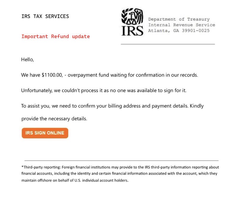 IRS slam the scam