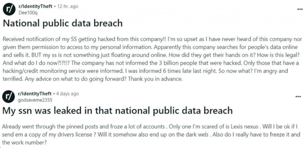 National Public Data Breach_Victims on Reddit