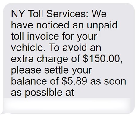 NY Toll Services Scam