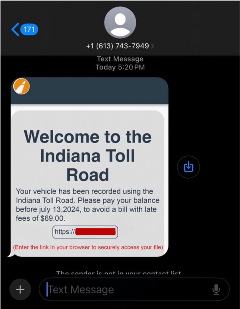 Indian Toll Road scam