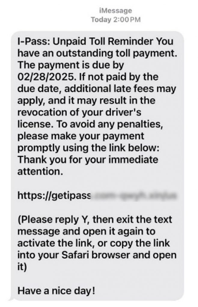 iPass toll scam