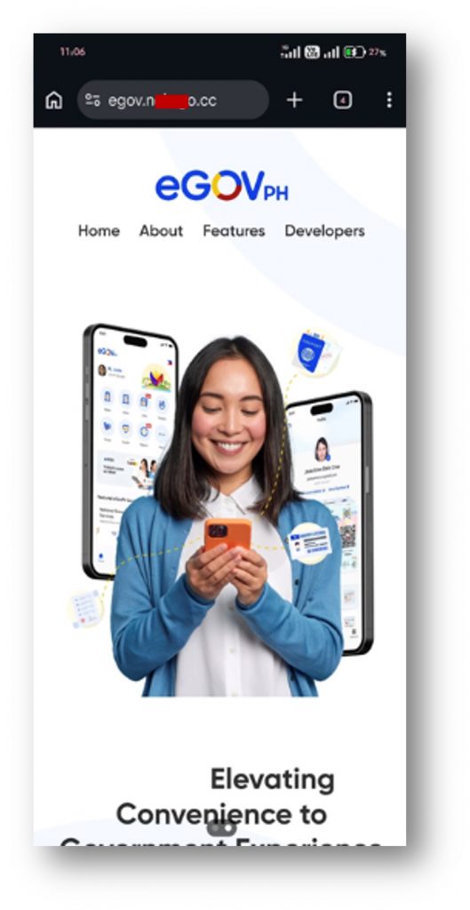 sample fake eGovPH website