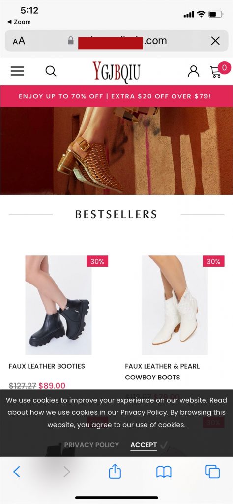 Labor Day Scams_Rothy's Shoe_Fake Website_20220908