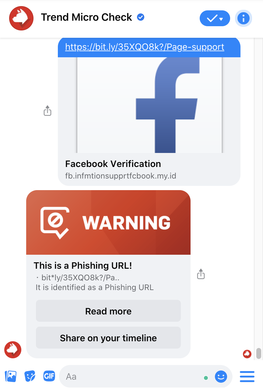 Use Trend Micro Check for immediate scam/phishing detection.