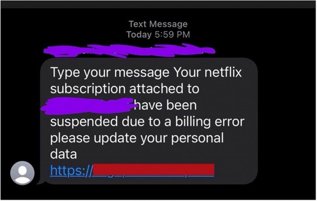 Spot the Scam_Netflix Payment Failed Scam Text_20220909