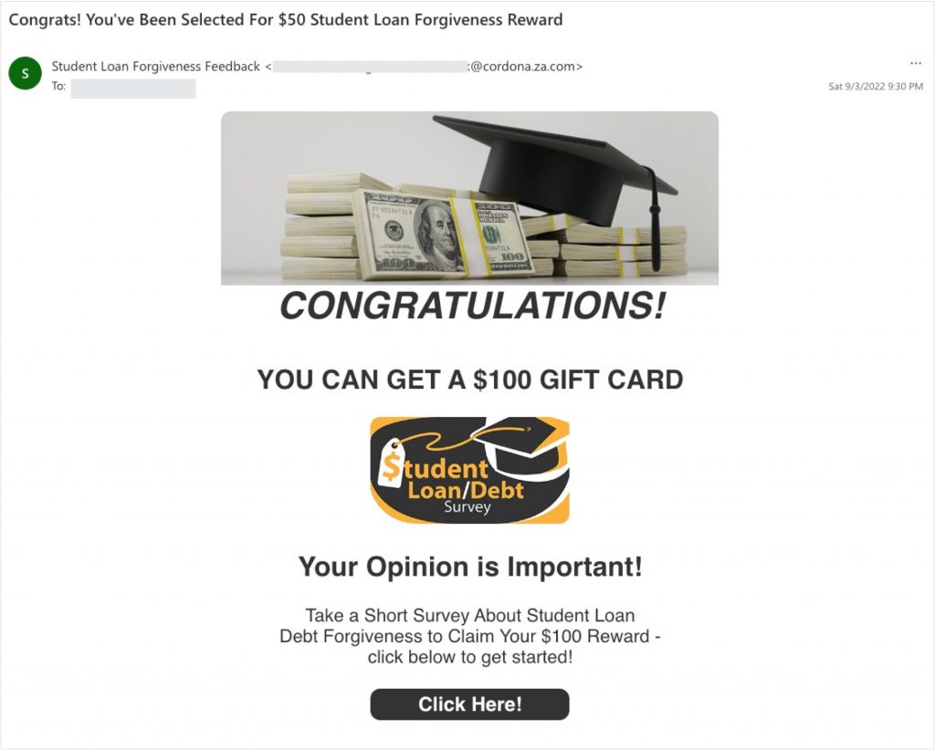 Student Loan Scams_Phishing Email_20220908