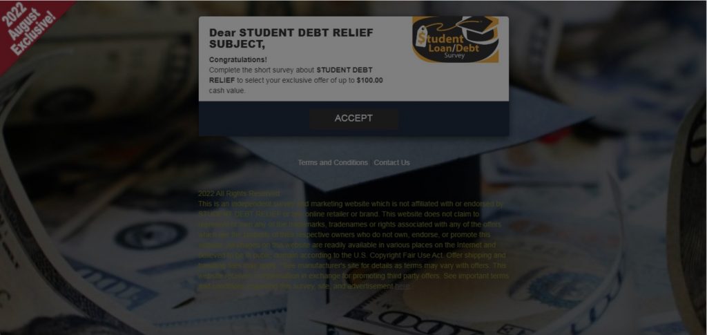 Student Loan Scams_Phishing Survey Page_20220908