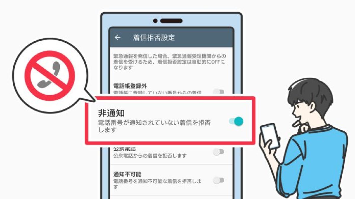 Androidで非通知の着信を拒否する方法│機種別・キャリア別に設定を紹介 - ウイルスバスター セキュリティトピックス